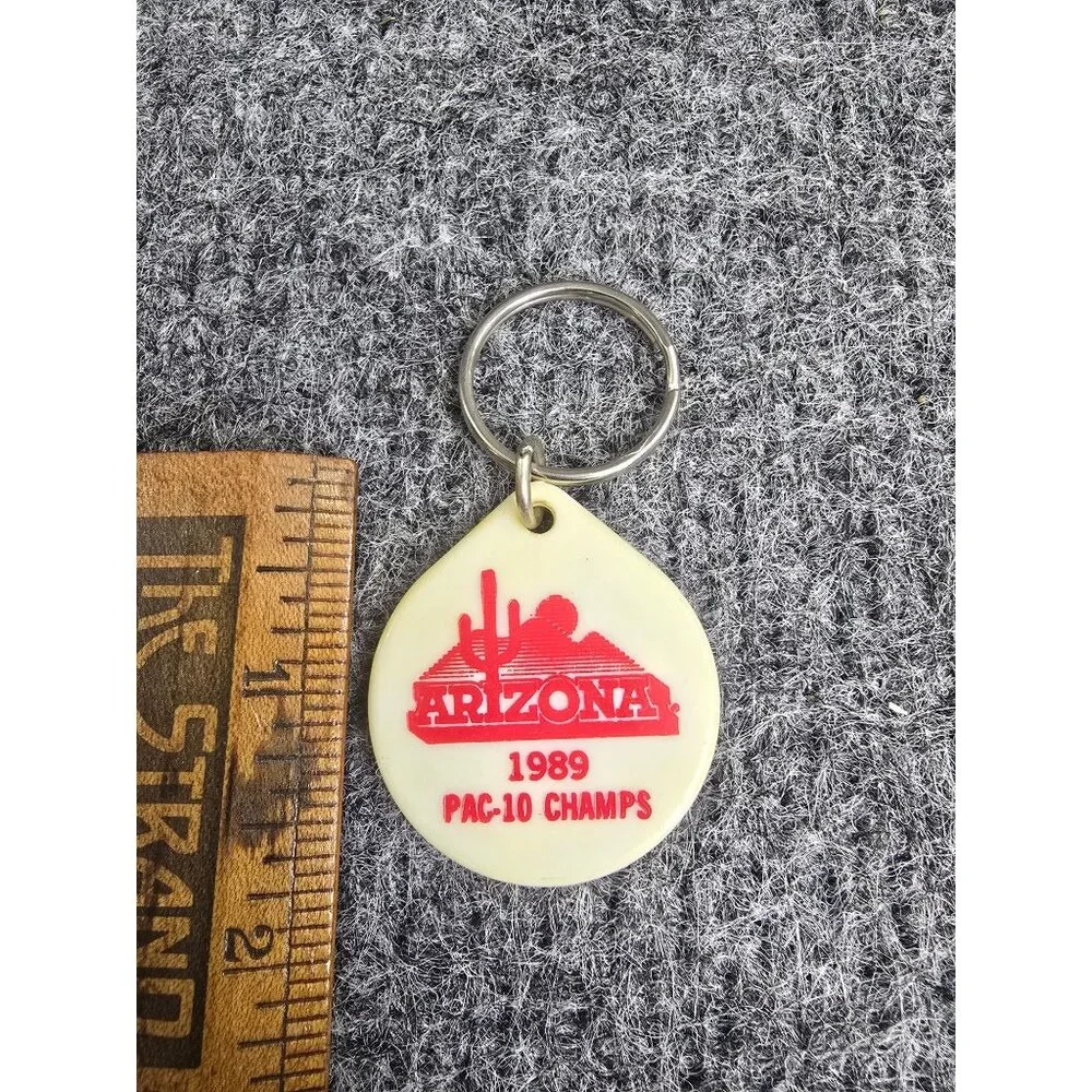 1989 Arizona Pac-10 Champs Keychain Vintage Baseball Cards Etc Advertising